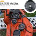 2 Pack 197379 Idler Pulley Replaces 532196106, 532197379, Craftsman 196106 for Husqvarna z254f Z254 YTH24V48 YTH24K48 YTH2348 YTH22V46 YTH20K46 YTH18542 RZ5426 RZ5424 MZ54 LGT2654 Mowers