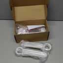 Door Handle Cover & Tailgate Handle Cover Inserts, 5Pcs Exterior Door Handle Accessories Compatible with 2007-2018 Jeep Wrangler JKU 4-Door(White)