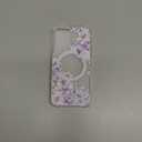 for iPhone 12/12 Pro Cute Magsafe Case, Floral Slim Shockproof Protective Hard PC+TPU Bumper Flower Women Cover Magnetic case (iPhone 12/12 Pro Case, Flower 5)