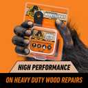 2 x Gorilla All Purpose Wood Filler Wood Repair Kit with Putty Knife and Sanding Block
