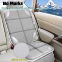 Meolsaek Car Seat Protector for Child Car Seat, Durable 600D Fabric Waterproof Car Seat Cover with Thick Pad Non-Slip BackingNo Imprints (Silver Gray-2pcs)