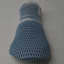 Lumbar Pillow, Memory Foam Lumbar Support Pillow for Office Chair and Car Seat, Ergonomic Streamline Back Pillow for Lower Back Pain Relief, Back Support Pillow for Sitting, Driving, Traveling (Blue)