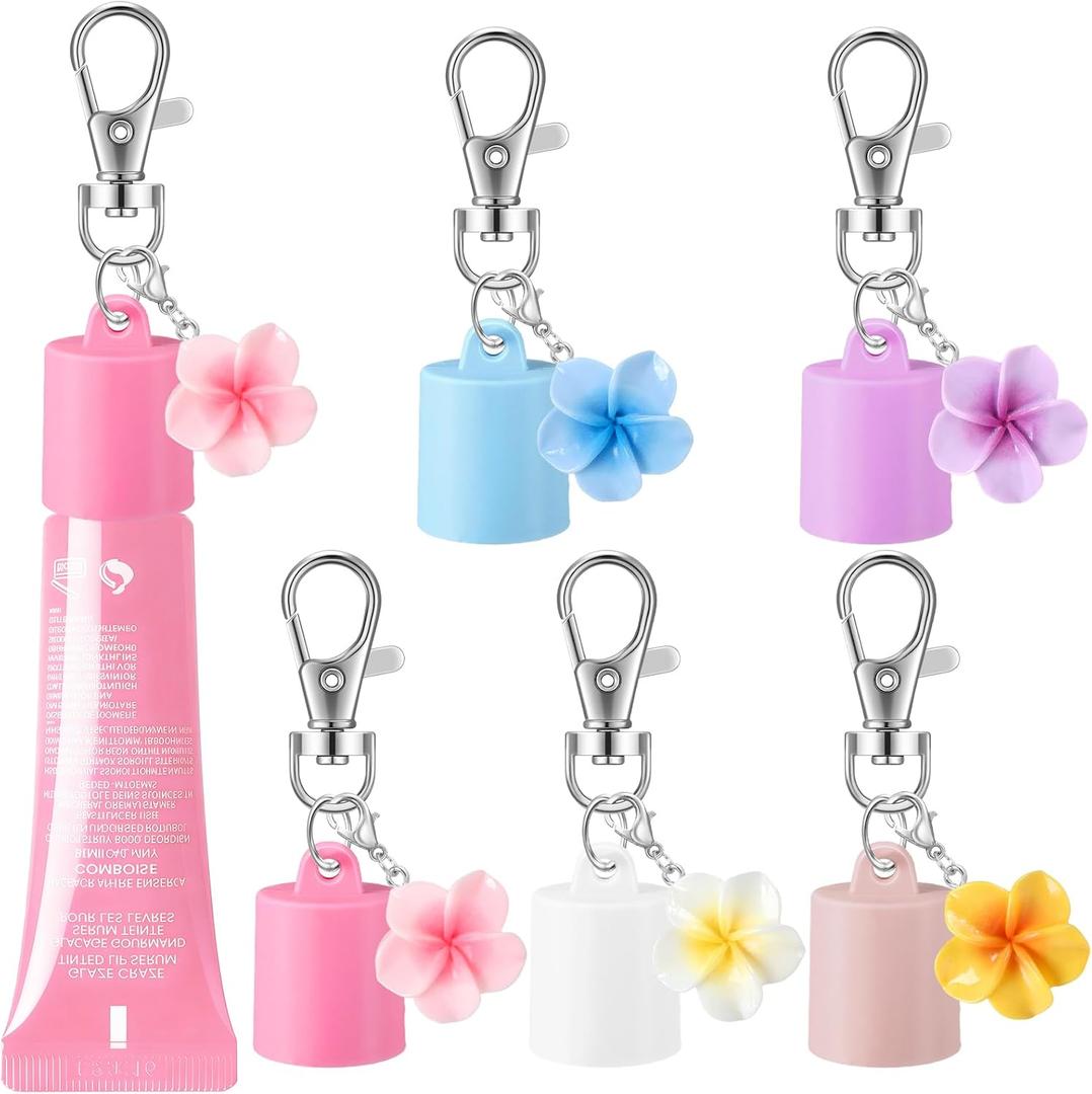 Lip Gloss Keychain for Summer Fridays Keychain Cap Lip Balm Charm Portable Lipgloss Holder Keychains Lipstick