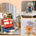 Gold 5x7'' Double Floating Frame For Photo Sizes 3.5 x5'', 4x6'',5x7''Gold Plated Metal double Photo Frames For Counter Shelf Display,Gift Choice for Wedding,Thanksgiving,Home or Office Decor.