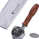 54mm Bottomless Portafilter for Breville Barista Express(BES870) Pro Touch Bambino Plus Infuser Duo Temp Espresso Accessorie made of Stainless steel and solid wood