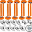 Garage Door Hardware Kit, Roller/Hinge/Top Bracket/Wire Rope, 2" Garage Door Roller Nylon Layer Stem for 7' Height Garage Doors