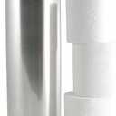 LDR Industries 164 6456BN Ashton Free Standing Regular Size Roll Toilet Paper Holder Canister, Brushed Nickel