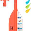 OCEANBROAD Telescoping Emergency Paddle 21''-42''Assembling Required/26''-54'' Aluminium Shaft for Kayaking Boating Canoeing River Tubing (Orange)
