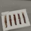 OGANAZI Modern Clear Coaster Set of 5- Glass Coasters for Drinks Crystal Coasters Round Cup Coasters Coffee Table Decor for Office, Kitchen, Bar, Dining Room, Living Room, Patio(Amber)