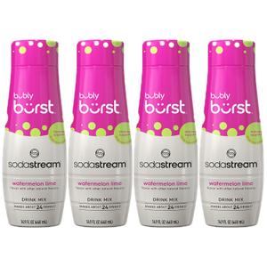 SodaStream Bubly Burst Watermelon Lime Drink Mix (440ml, Pack of 4) (EXP 05/10/26)