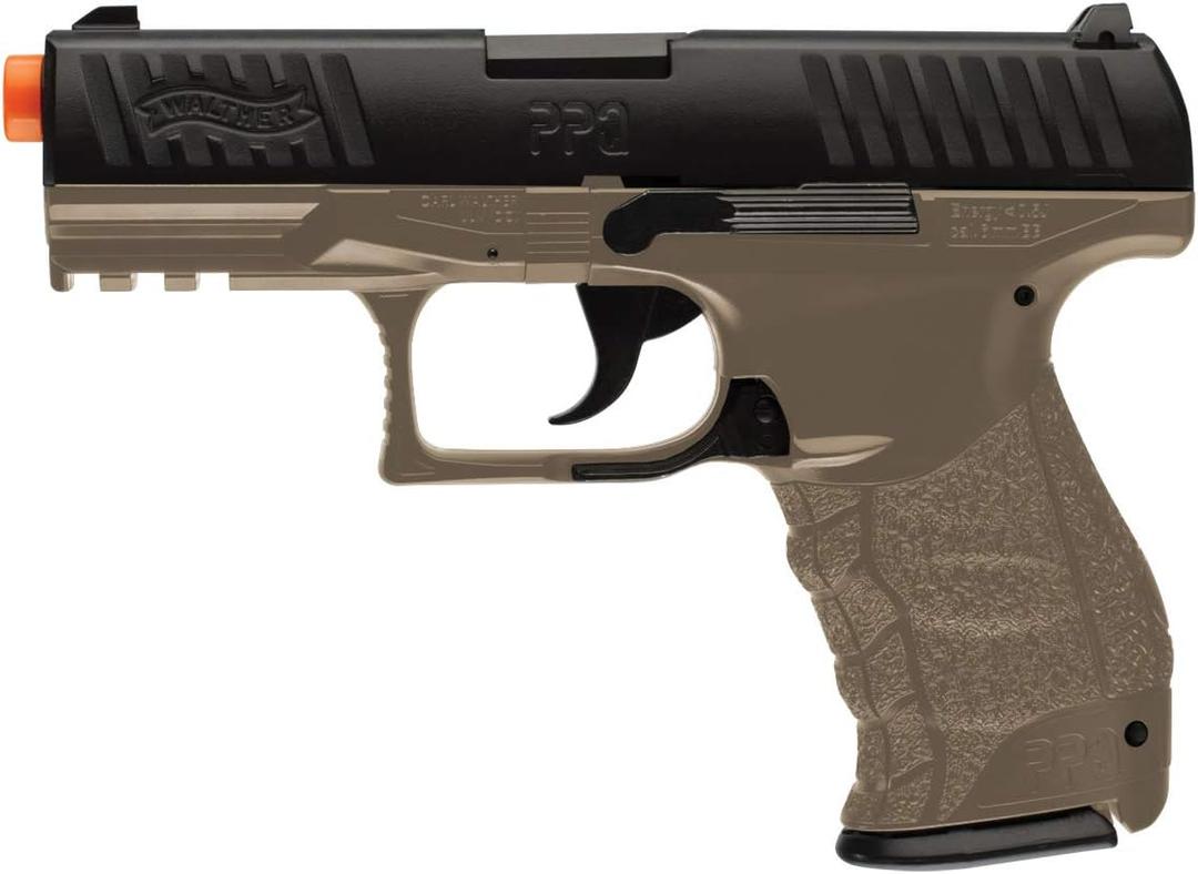 Umarex Walther PPQ 6mm BB Pistol Airsoft Gun (One Size, Dark Earth Brown)
