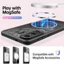 SEXYMOM Magnetic for Samsung Galaxy S25 Edge Case - Wireless Charging Compatible,Cute Floral Design for Women and Girls,Slim Fit Translucent Matte Phone Case - Blooming Flower