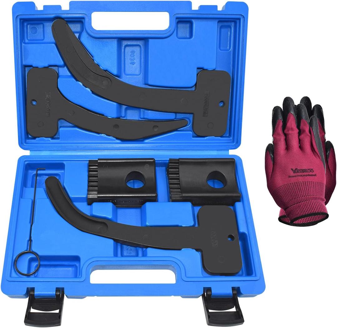 3.6 Pentastar Timing Tool Kit, Camshaft Holding Tools Compatible with VW Chrysler Jeep Ram Dodge Grand Cherokee Wrangler, 3.6L Engine Phaser Timing Chain Lock Tool Kit, Replace 10200A, 10202A, 10369A (6pcs, blue case)