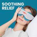 Manta Cool Sleep Mask  Blackout Eye Mask with Reusable Cooling Pads, Zero Eye Pressure and Adjustable Strap for Soothing Cool Relief
