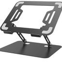 Notebook and Tablet Folding Stand - Adjustable Lifting Plate, enhances Visibility and Increases Height