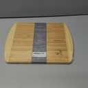 GREENER CHEF 12 Inch Small Bamboo Cutting Board with Lifetime Replacements - Small Wooden Chopping Board for Kitchen, Meat, Vegetables, Cheese, Bread, Charcuterie, and Everyday Food Prep (Two-Tone)