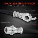 A-Premium Rear Driver Brake Hydraulic Hose Compatible with Lexus Models - RX350 2007-2009 3.5L, RX400h 2008 3.3L, FWD - Replace# 90947A2040