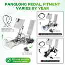 Panglong 2014-UP Golf Cart Accelerator and Brake Pedal Assembly with Screws, Suitable for 2014-UP Yamaha Electric Golf Cart, Refer OEM# JW9-F7850-30, JW9-F7850-33-00, J0H-F7850-03-00, J0H-F7850-20-00