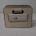 CarTrunkOrganizerCarStorageOrganizerCollapsibleMultiCompartmentCarOrganizerAdjustableStrapsforSUV(Beige)