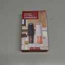 CIRCLE JOY Rechargeable Salt and Pepper Grinder Set Gravity Electric Salt and Pepper Grinder Set, LED Light, Adjustable Coarseness, for Home Kitchen BBQ, Black & White