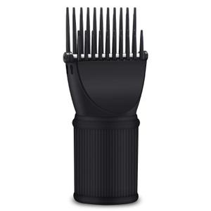 Segbeauty Blow Dryer Comb Attachment, Black Brush Attachments for Hair Dryer Concentrator Nozzle 1.69-1.76in and 2.12in, Pro Hairdressing Styling Salon Tool to Straighten Detangle Curly Natural Hair