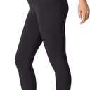 Womens Seamless Leggings 28" Inseam with Pockets Buttery Soft High Waisted Tummy Control Full Length Yoga Pants (X-Small-Small)