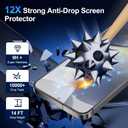 Compatible with Samsung Galaxy S25 Screen Protector Clear,[100% Fingerprint Unlock][Shatterproof][Anti-Reflection & Anti-Fingerprint] 3D Full Coverage 9H Protector,Easy Installation,2 Pack