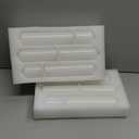 Set of 12 White Pillar Candles - 2x3, 6, 8 Inch Unscented Dripless Smokeless Candles, Long Lasting Bulk Candles for Wedding, Party Centerpiece Decor