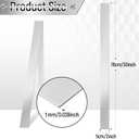 304 Brushed Stainless Steel Finishing Sheet Metal Gap Filler Trim Strip Metal Trim for Home Kitchen Tools (Silver,2 x 30 Inch)