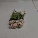 Tifuly Champagne Pink Roses Artificial Flowers - 12 Pcs Long Stem Silk Roses, Realistic Fake Roses with Stems for Bridal Bouquets, Home and Office DIY Decor