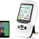 Air Quality Monitor, Formaldehyde Detector, Temperature & Humidity Meter, Pollution Tester, Sensor; Detect PM2.5/PM10/PM1.0 Micron Dust, Test Indoor TVOC Volatile Organic Compound Gas