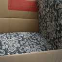 Linon Coco Accent Chair, Gray Damask