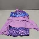 Cutemile Girls 2 Piece Tankini Swimsuit Summer Boyshort Bathing Suit with Beach Skirt Swimwear (16T, Purple)