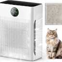 Air Purifiers for Home Large Room up to 2200sq.ft, MOOKA Air purifier for Home Pets with Washable Filter, PM 2.5 Display Air Quality Sensor Air Cleaner for Bedroom, Dorm room, Pets, Office PR1 (White)