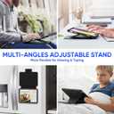 SEYMAC stock Case for iPad (A16) 11th/10th Generation 11''/10.9'', Strong Magnetic Auto Sleep Shockproof Case with Absorbing Multi-Angles Stand, Pen Holder, Card Slot, Black