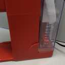 Single Serve Coffee Maker with Built-in Detachable Milk Frother, Iced and Hot Coffee Machine for K Cup & Grounds, 40oz Removable Water Reservoir, Fits 7.3" Travel Mug, Red