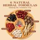 2 x Zenvivian Ginseng Six Treasure Tea - Herbal Tea with Ginseng, Wolfberry, Red Dates, Maca, Polygonatum Sibiricum & Mulberry - Natural Ingredients, Relaxing, 25 Tea Bags (EXP 12/10/26)