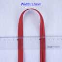 12mm 1/2" Single Fold Bias Tape Bias Binding for Sewing Solid Color 100% Polyester