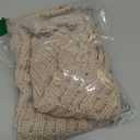 Winmany Pet Dog Turtleneck Knitting Sweater Coat Winter Warmer Thickening Pullover Knitwear Crochet Coat Clothes for Small Dog Cat, S Khaki (Black)