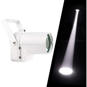 Spotlight for Disco Ball Lights Pin Spot Light, White Led Beam Pinspot Light for Disco Ball Motors, 3w White Spot Lights for Parties