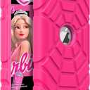 Grifobes for iPod Touch 7th Generation Case, iPod Touch 6th / 5th Generation Case, 3-in-1 Heavy Duty Shockproof Rugged Protective Cover for iPod Touch 7/6/5 Case for Kids Children(Hot Pink)