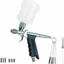 Airbrush Kit Trigger Type Airbrush Gun Air Brush Painting Set can Change Between Fan Spray and Round Spray Airbrush Spray Tool Set for Cake Painting Nails Makeup Model