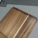 VERTORGAN Acacia Wood Serving Tray,15.8x9.8 Inch Decorative Trays Platter for Coffee Table,Living Room,Bar,Party,Mini Charcuterie Boards Cheese Board,Home Decor