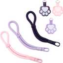 Penitue 3pcs Phone Wrist Straps, Premium Adjustable Braided Cellphone Lanyard with Cat Paw Tether Tabs Mobile Cell Phone Wristlet Bracelet Suitable for Women (3 Colors)