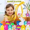 24 Pack Prefilled Easter Eggs with Toys Filled Easter Eggs for Kids Toddlers Easters Basket Stuffers Essentials Non Candy Prefilled Easters Egg Gift Easters Egg Hunt Party Favors for Boys Girls