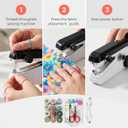 Handheld Sewing Machine, Heavy Duty Mini Sewing Machine 2-Speed 2 Power Modes Quick Sewing Kit Hand Sewing Machines Stitching for Beginners Adult, Portable Sewing Machine Suitable for DIY/Home/Travel