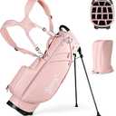 14-Way Golf Bags for Men, Golf Stand Bag, Adjustable Shoulder Straps, Rain Cover, Multiple Pockets