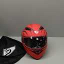 KYPARA Motorcycle Dual Visor Flip up Modular Full Face Helmet with DOT Certification of Impressionism (Large)