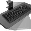 Large Under Desk Rotatable Computer Keyboard and Mouse Tray, Extra Sturdy Desk Swivel Clamp, Ergonomic Keyboard & Mouse Tray for Typing in Home, Office Work, 23 x 10 Inch