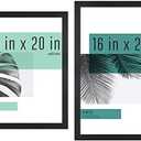 MCS Studio Gallery Frame, Black Woodgrain, 16 x 20 in, Single & Studio Gallery Frame, Black Woodgrain, 16 x 24 in, Single